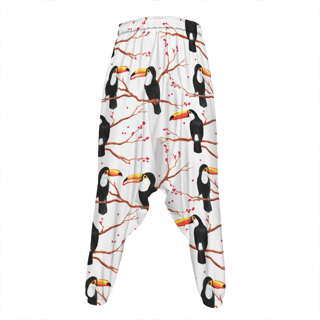 Toco Toucan Pattern Print Hammer Pants
