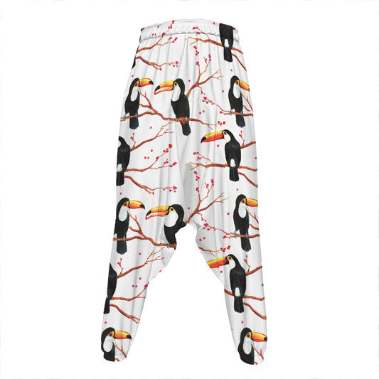 Toco Toucan Pattern Print Hammer Pants