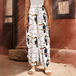 Toco Toucan Pattern Print Harem Pants