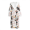 Toco Toucan Pattern Print Hooded Bathrobe