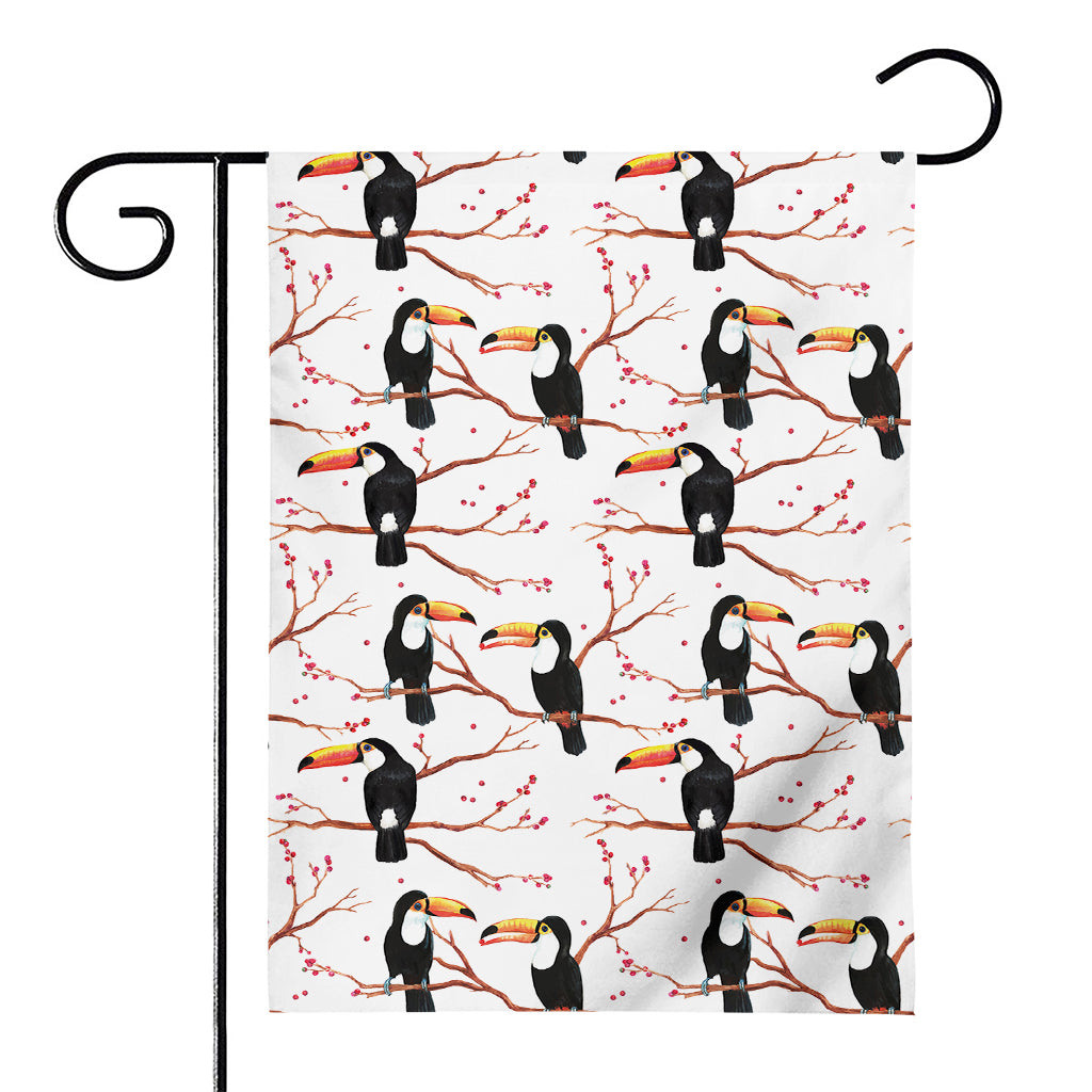 Toco Toucan Pattern Print House Flag