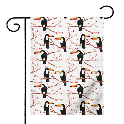 Toco Toucan Pattern Print House Flag