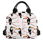 Toco Toucan Pattern Print Insulated Lunch Bag