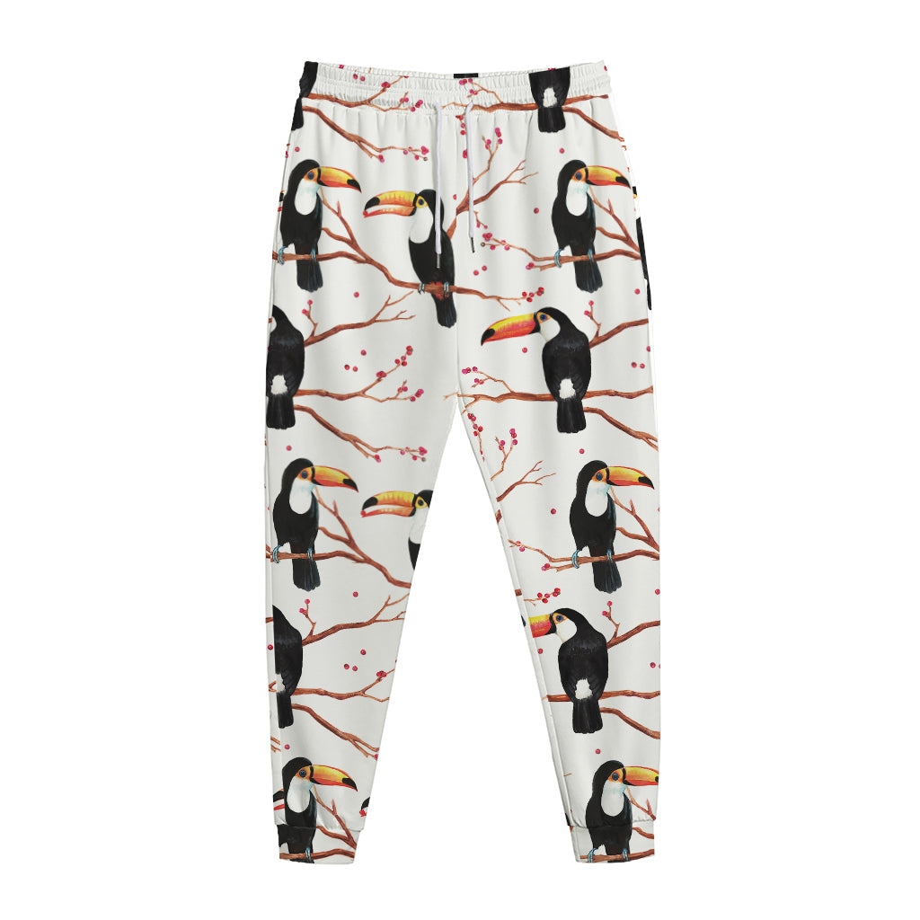 Toco Toucan Pattern Print Jogger Pants