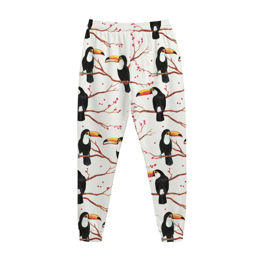 Toco Toucan Pattern Print Jogger Pants