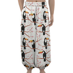 Toco Toucan Pattern Print Lantern Pants
