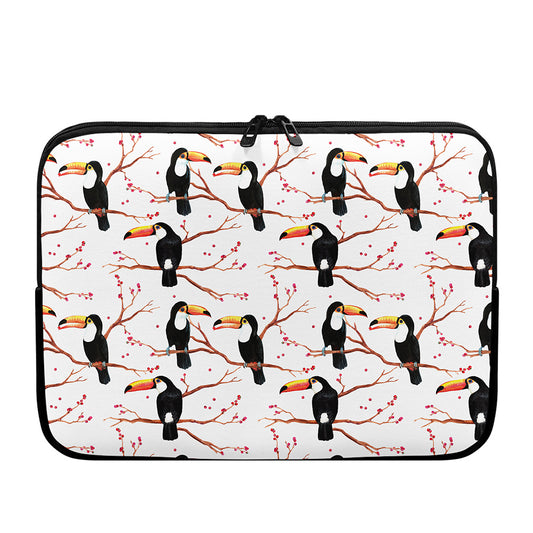 Toco Toucan Pattern Print Laptop Sleeve