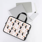 Toco Toucan Pattern Print Laptop Sleeve With Handle