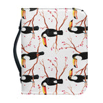 Toco Toucan Pattern Print Leather Bible Cover