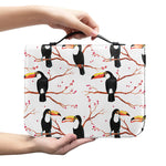 Toco Toucan Pattern Print Leather Bible Cover