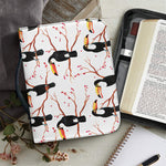 Toco Toucan Pattern Print Leather Bible Cover
