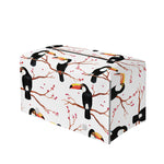 Toco Toucan Pattern Print Leather Tissue Box Cover