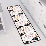 Toco Toucan Pattern Print Long Kitchen Mat