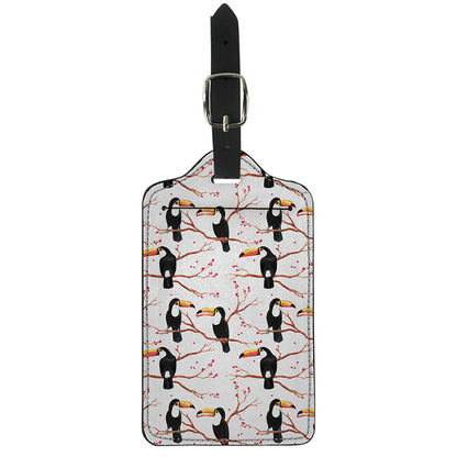 Toco Toucan Pattern Print Luggage Tag