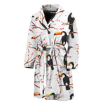 Toco Toucan Pattern Print Men's Bathrobe