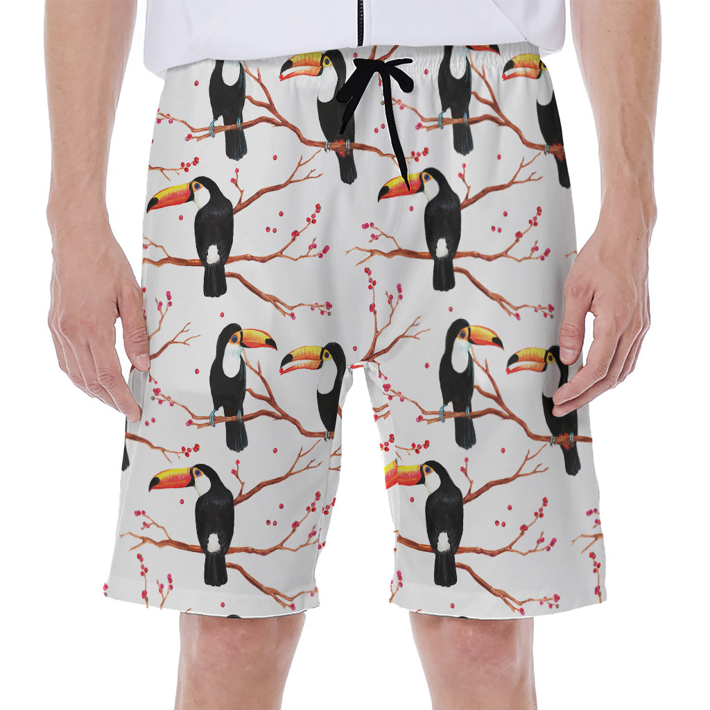 Toco Toucan Pattern Print Men's Beach Shorts