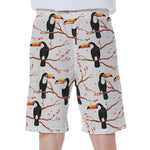 Toco Toucan Pattern Print Men's Beach Shorts