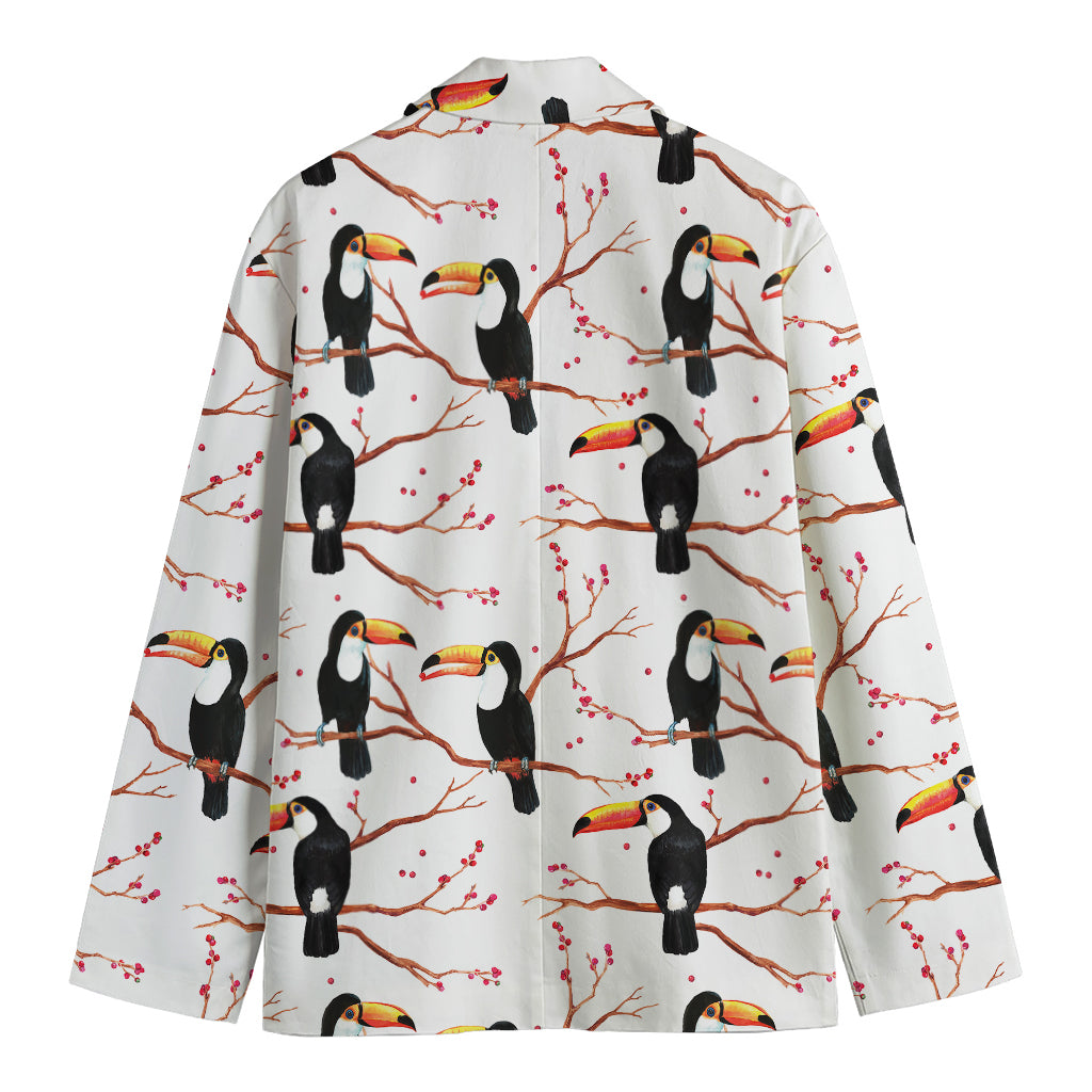 Toco Toucan Pattern Print Men's Blazer