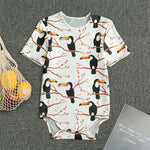 Toco Toucan Pattern Print Men's Bodysuit