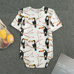 Toco Toucan Pattern Print Men's Bodysuit