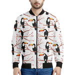 Toco Toucan Pattern Print Men's Bomber Jacket