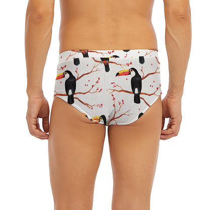 Toco Toucan Pattern Print Men's Briefs