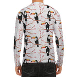 Toco Toucan Pattern Print Men's Long Sleeve Rash Guard