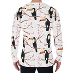 Toco Toucan Pattern Print Men's Long Sleeve T-Shirt