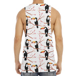 Toco Toucan Pattern Print Men's Muscle Tank Top