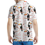 Toco Toucan Pattern Print Men's Polo Shirt