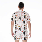 Toco Toucan Pattern Print Men's Rompers