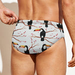 Toco Toucan Pattern Print Men's Swim Briefs