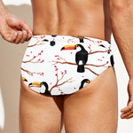 Toco Toucan Pattern Print Men's Swim Briefs