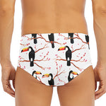 Toco Toucan Pattern Print Men's Triangle Swim Briefs