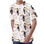 Toco Toucan Pattern Print Men's Velvet T-Shirt