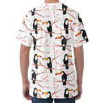 Toco Toucan Pattern Print Men's Velvet T-Shirt