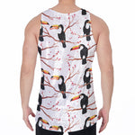 Toco Toucan Pattern Print Men's Velvet Tank Top