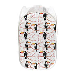 Toco Toucan Pattern Print Mesh Laundry Hamper