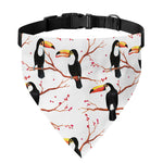 Toco Toucan Pattern Print Over The Collar Dog Bandana