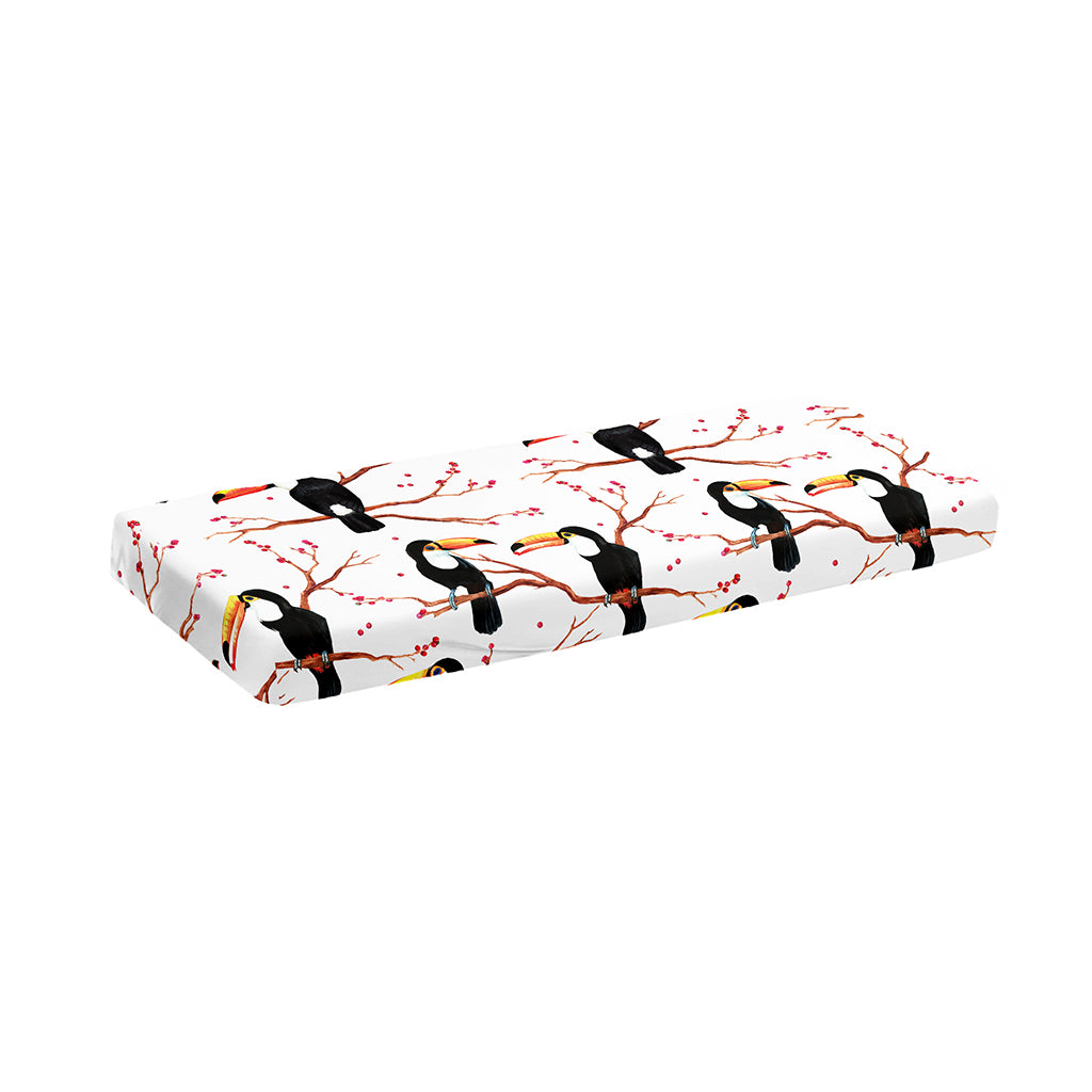 Toco Toucan Pattern Print Piano Keyboard Cover