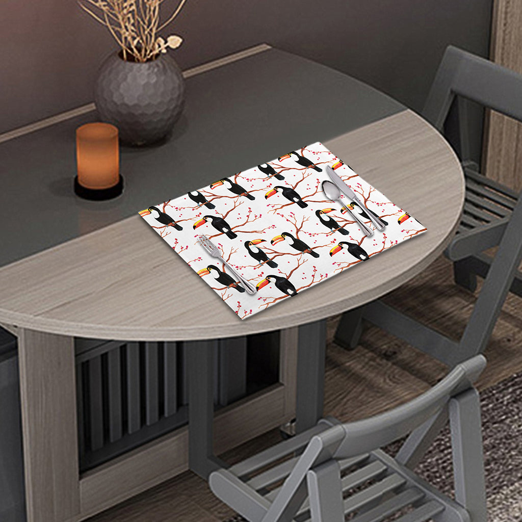 Toco Toucan Pattern Print Placemat