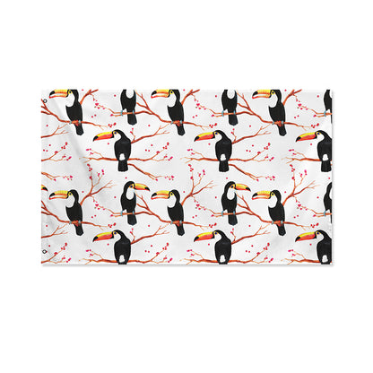 Toco Toucan Pattern Print Polyester Flag