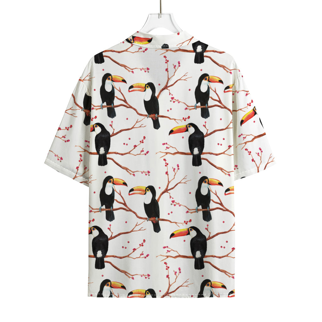 Toco Toucan Pattern Print Rayon Hawaiian Shirt