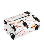 Toco Toucan Pattern Print Rectangle Tissue Box Cover