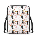 Toco Toucan Pattern Print Rectangular Crossbody Bag