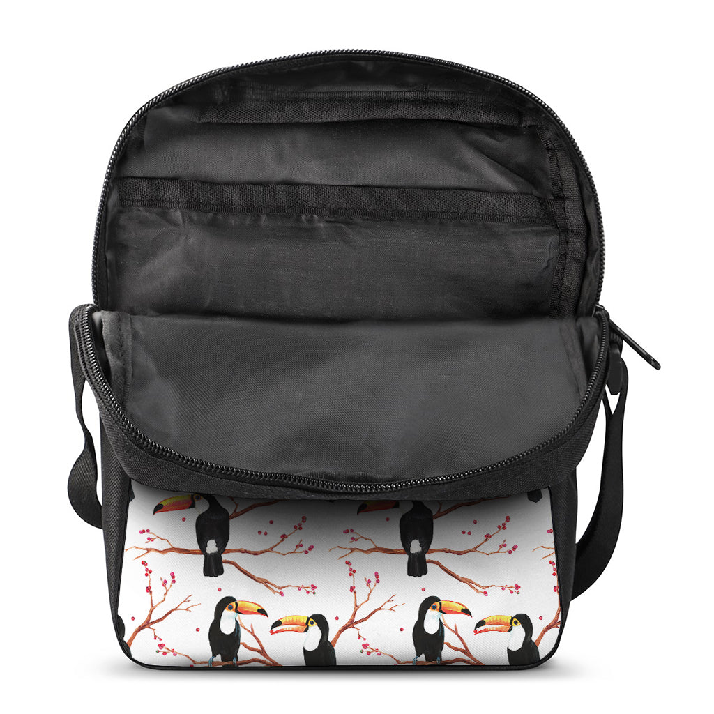 Toco Toucan Pattern Print Rectangular Crossbody Bag