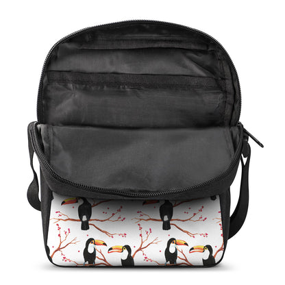 Toco Toucan Pattern Print Rectangular Crossbody Bag