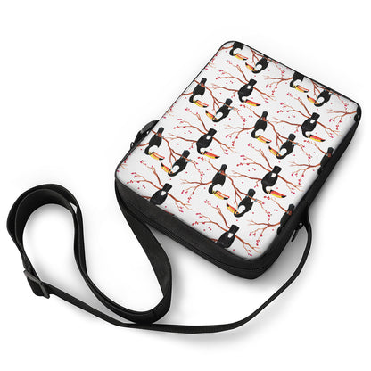 Toco Toucan Pattern Print Rectangular Crossbody Bag