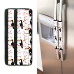 Toco Toucan Pattern Print Refrigerator Handle Covers