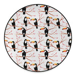 Toco Toucan Pattern Print Round Floor Mat